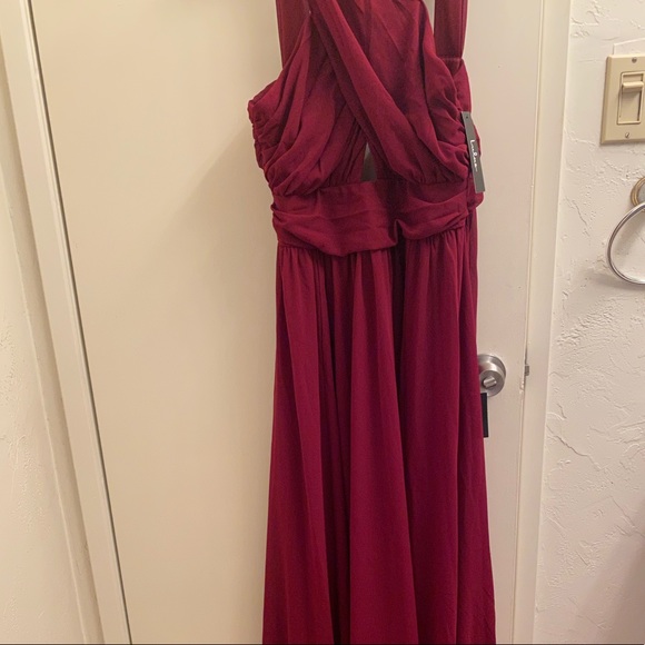 Lulus Burgundy Halter Maxi Dress - Picture 7 of 7